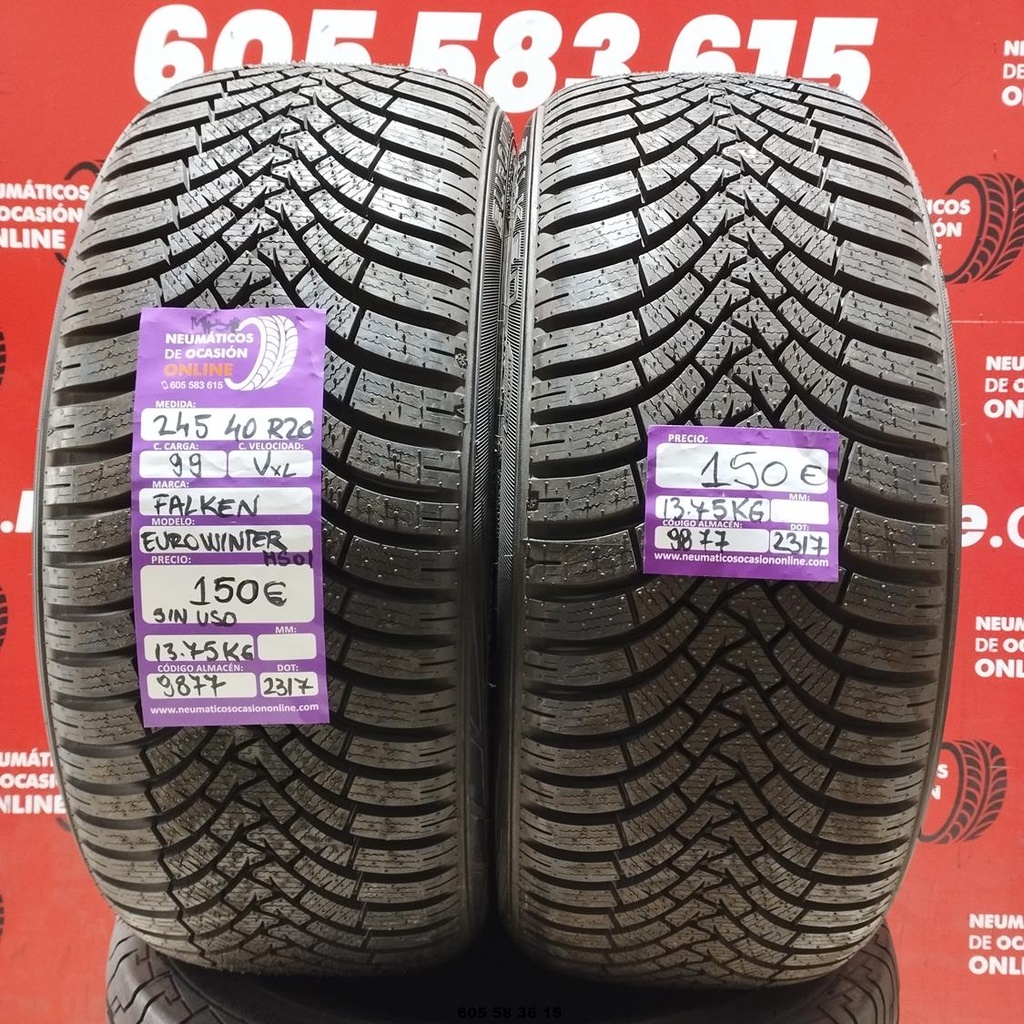 2x 245 40 R20 99VXL FALKEN EUROWINTER HS01 M+S*(SIN USO) REF:9877