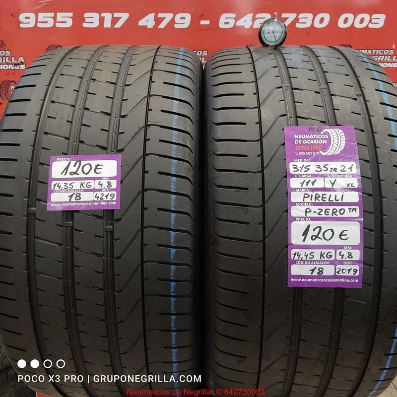 2 x 315 35 R 21 111Y XL N.O 4.8/4.8mm Pirelli P-Zero.Ref.18