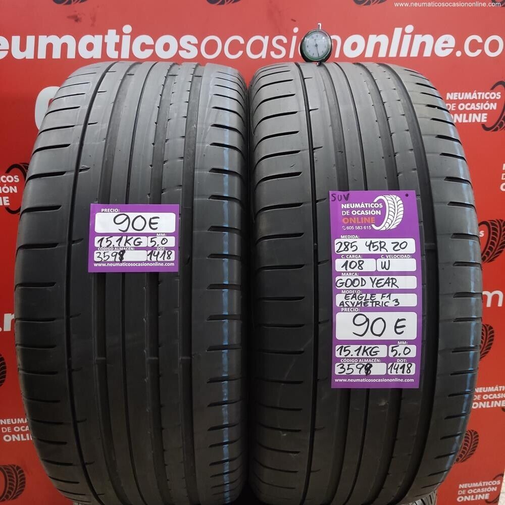 2x 285 45 R20 108W SUV 5.0/5.0mm Goodyear Eagle F1 Asymmetric 3 Ref.3598