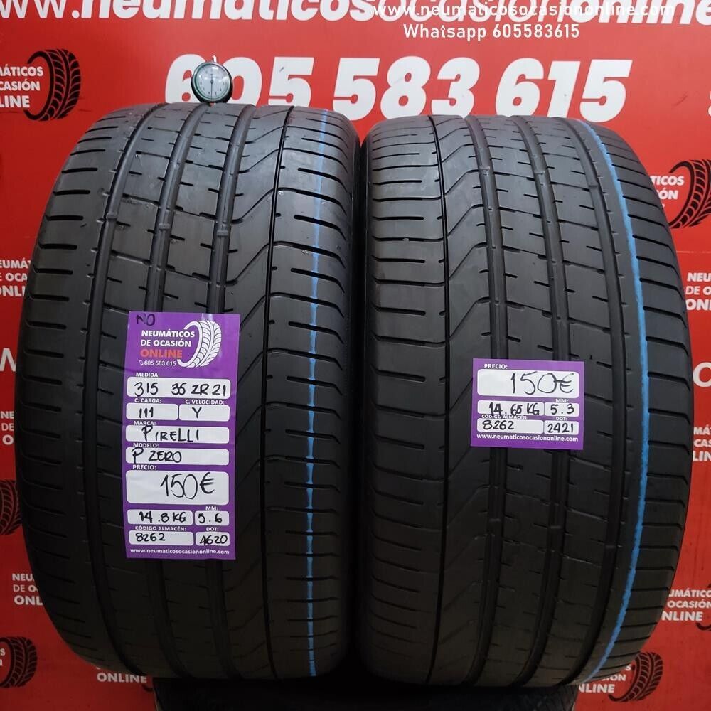 2x 315 35 ZR21 111Y 5.6/5.3 mm Pirelli P Zero NO Ref.8262