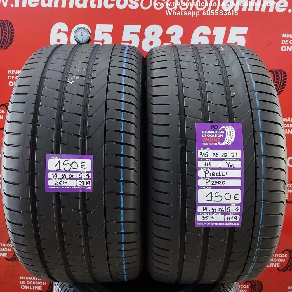 [Ref.8515] 2x 315 35 Z R21 111Y XL 5.4/5.4 mm Pirelli P.Zero NO Ref.8515