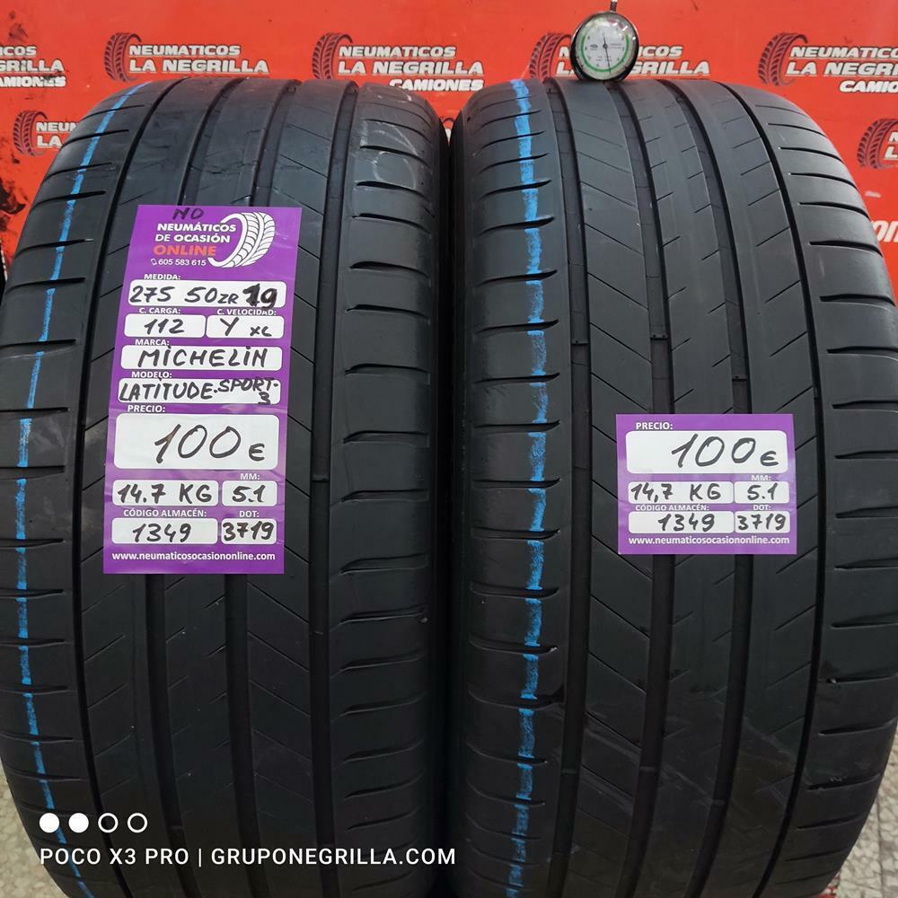 2 X 275 50 R 19 112Y XL N0 5.1/5.1mm Michelin Latitude Sport3 Ref. 1349