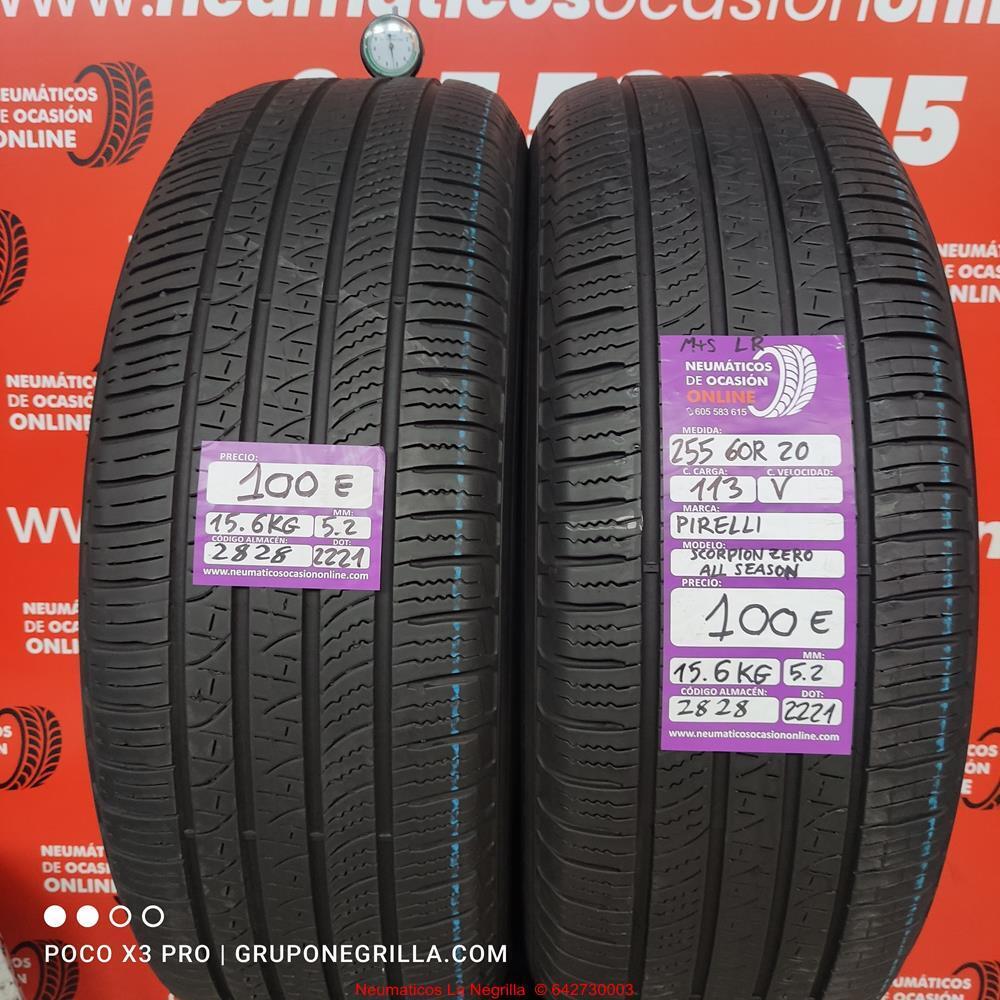 2X 255 60 R20 113V M+S LR 5.2/5.2mm Pirelli Scorpion Zero All Season Ref.2828