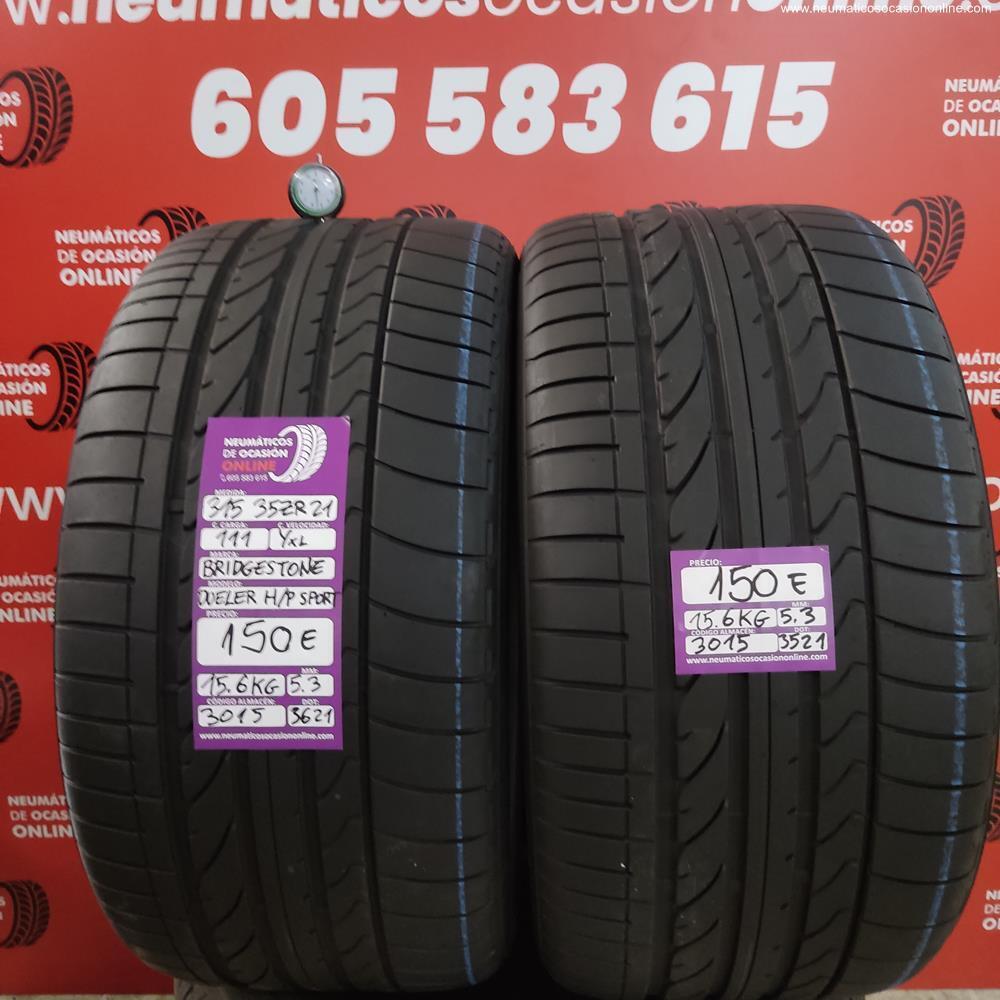 2 X 315 35 R21 111Y XL 5.3/5.3mm DOT 3621/3521 Bridgestone D H/P Sp Ref.3015