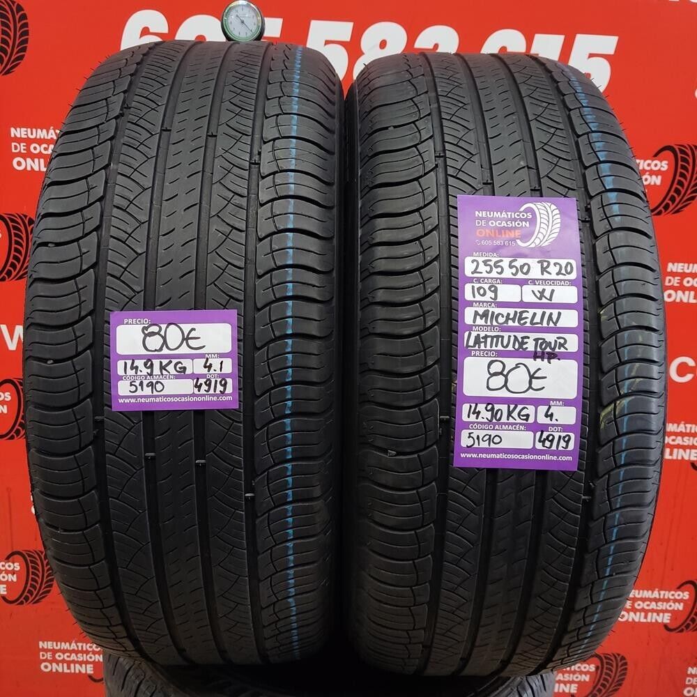 2x 255 50 R20 109W 4.1/4.0mm Michelin Latitude Tour HP Ref.5190