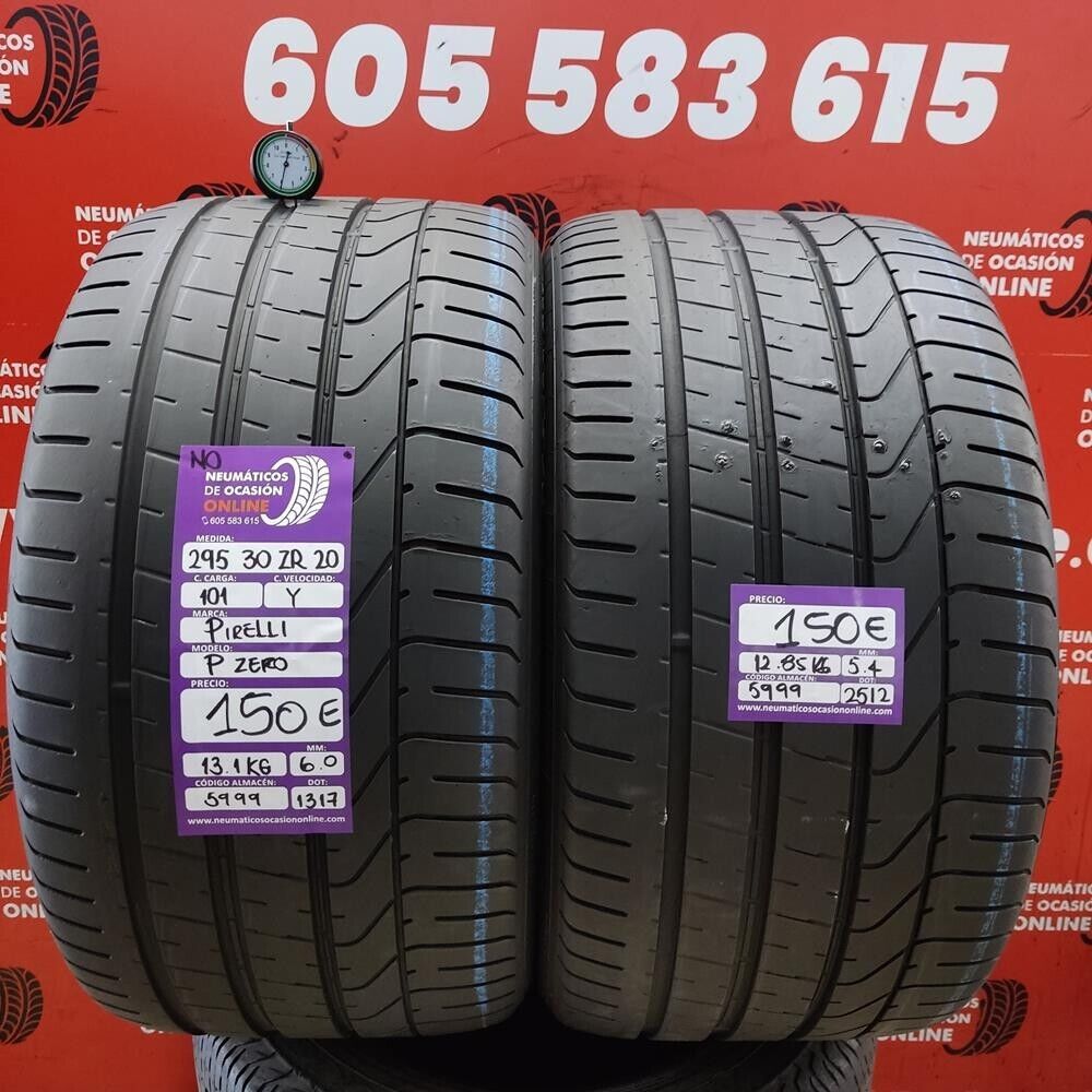 2x 295 30 R20 101Y N0 6.0/5.4mm Pirelli PZero Ref.5999