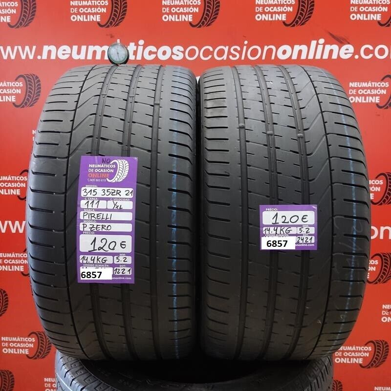 2x 315 35 R21 111Y XL N0 ZR 5.2/5.2mm Pirelli PZero Ref.6857