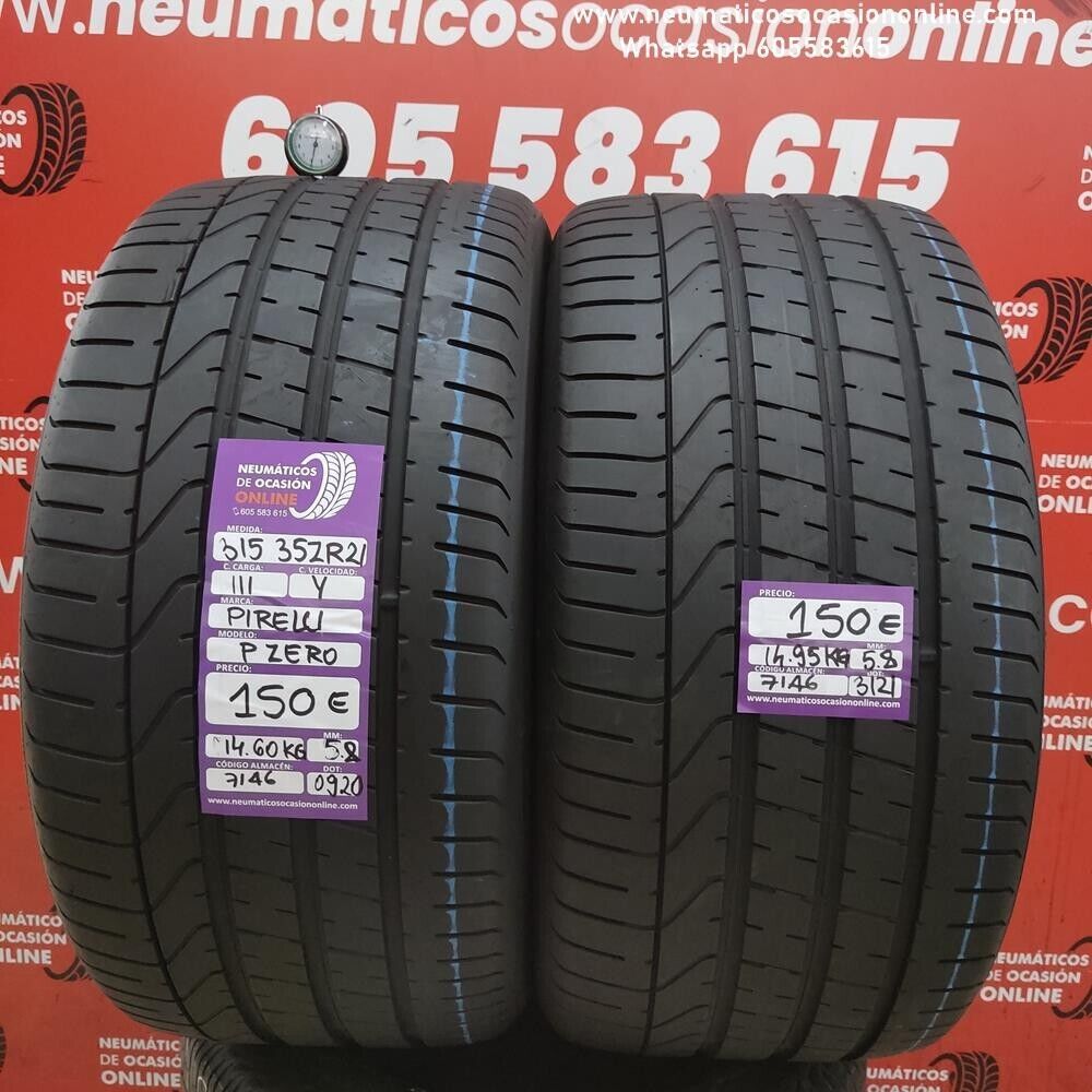 2x 315 35 R21 111Y ZR 5.8/5.8mm Pirelli PZero Ref.7146