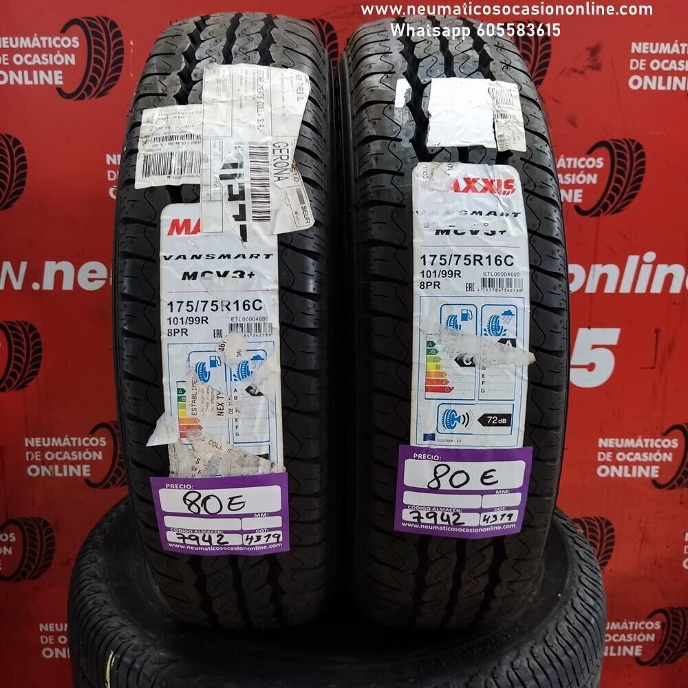 [Ref.7942] 2x 175 75 R16C 101/99R Maxxis Vansmart DOT:4319 (Sin Uso) Ref.7942