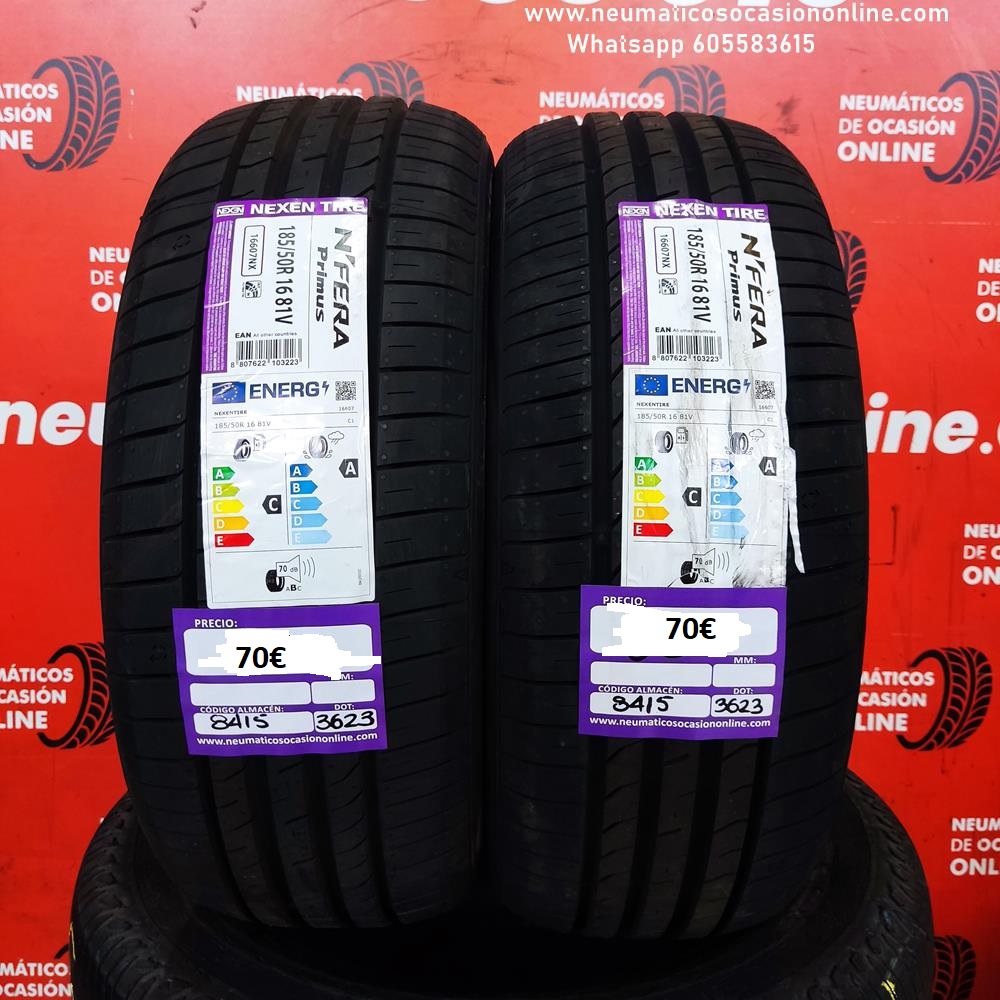 2x 185 50 R16 81V Nexen NFera Primus DOT 3623/3623 (Sin Uso) Ref.8415