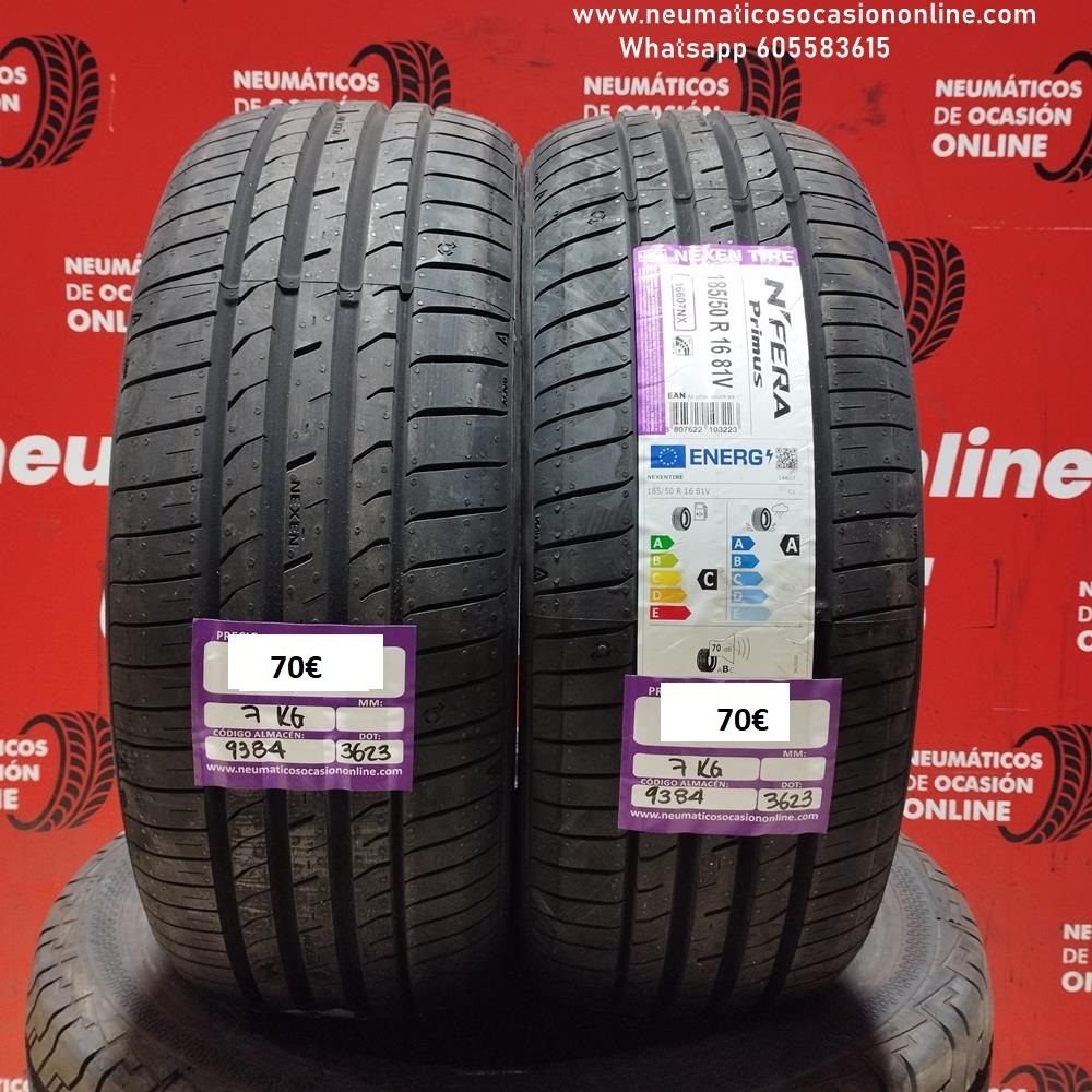 2x 185 50 R16 81V Nexen Tire NFera Primus DOT 3623/3623 (Sin Uso)  Ref.9384