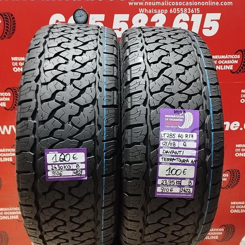 2x 285 70 R17 121/118Q Davanti Terratouta A/T M+S 8.0/8.0 mm Ref.9106