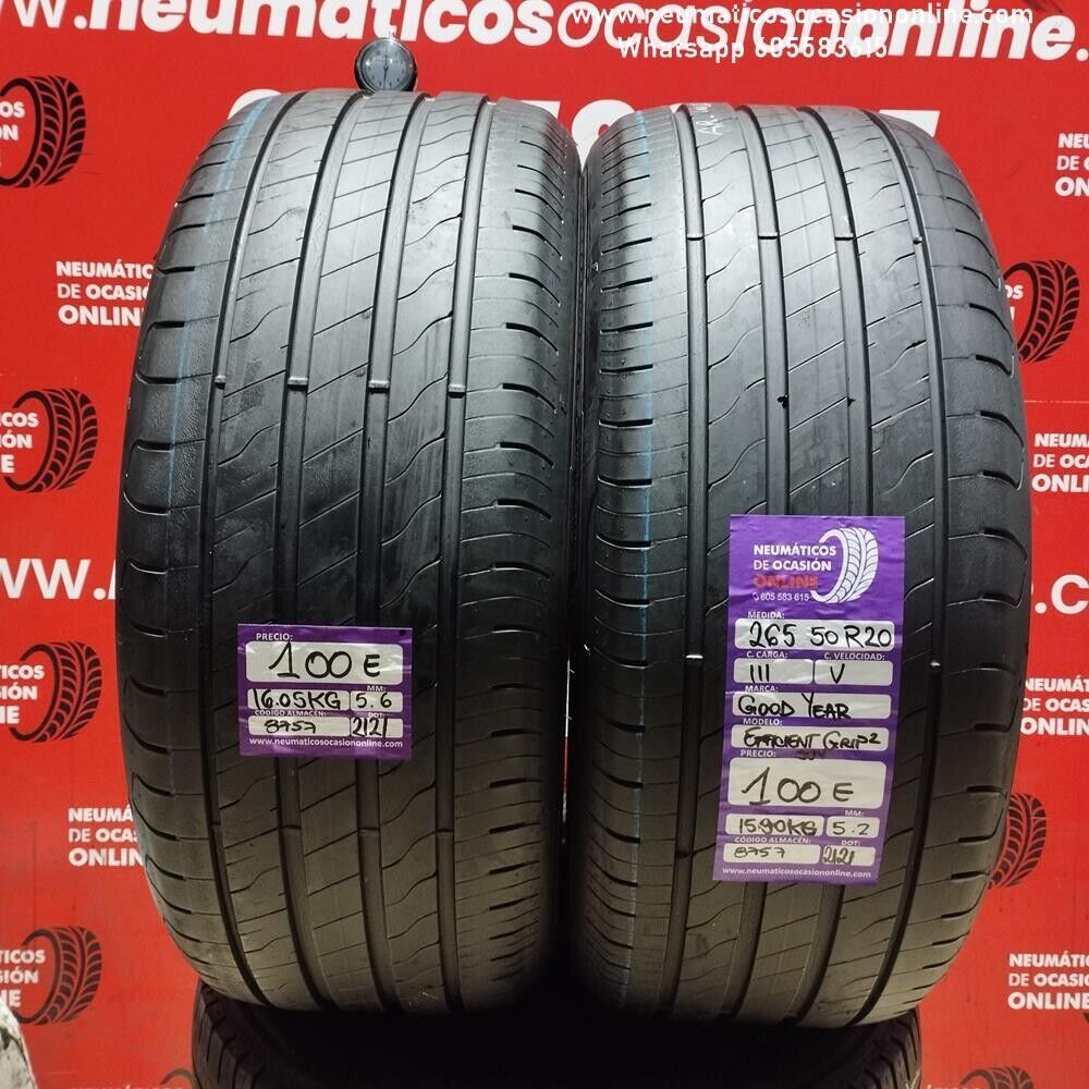 [Ref.8757] 2x 265 50 R20 111V Goodyear Efficient Grip 2 SUV 5.6/5.2 mm Ref.8757