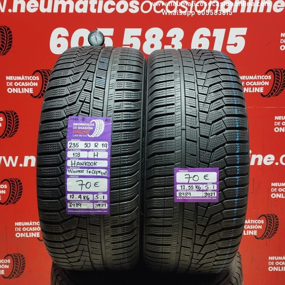 2x 235 50 R19 103H Hankook Winter I*Cept EVO2 M+S AO 5.1/5.1 mm Ref.8989