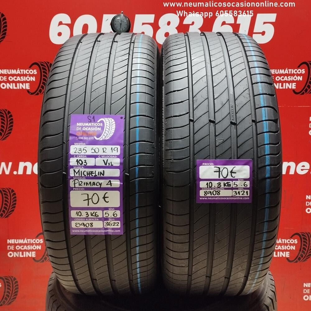 2x 235 50 R19 103V XL Michelin Primacy 4 S1 5.6/5.6 mm Ref.8908