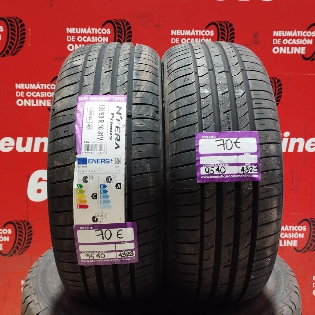 2x 185 50 R 16 81V  NEXEN TIRE N'FERA PRIMUS (SIN USO) Ref.9540