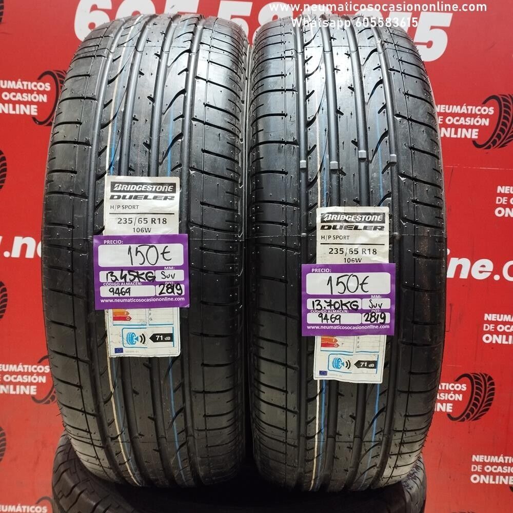 2x 235 65 R18 106W Bridgestone Dueler H/P SPORT SUV (SIN USO) Ref.9469