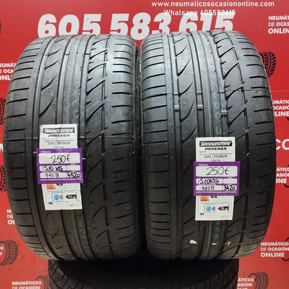 2x 295 35 ZR20 101Y BRIDGESTONE POTENZA S001 (SIN USO) REF:9458