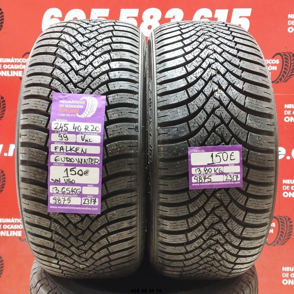 2x 245 40 R20 99V FALKEN EUROWINTER (SIN USO) REF:9875