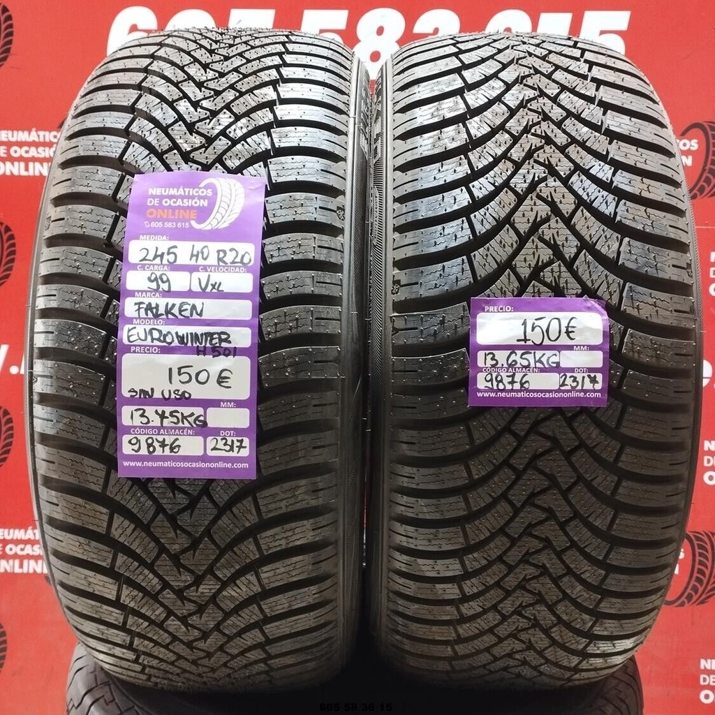 2x 245 40 R20 99VXL FALKEN EUROWINTER H501 (SIN USO) REF:9876