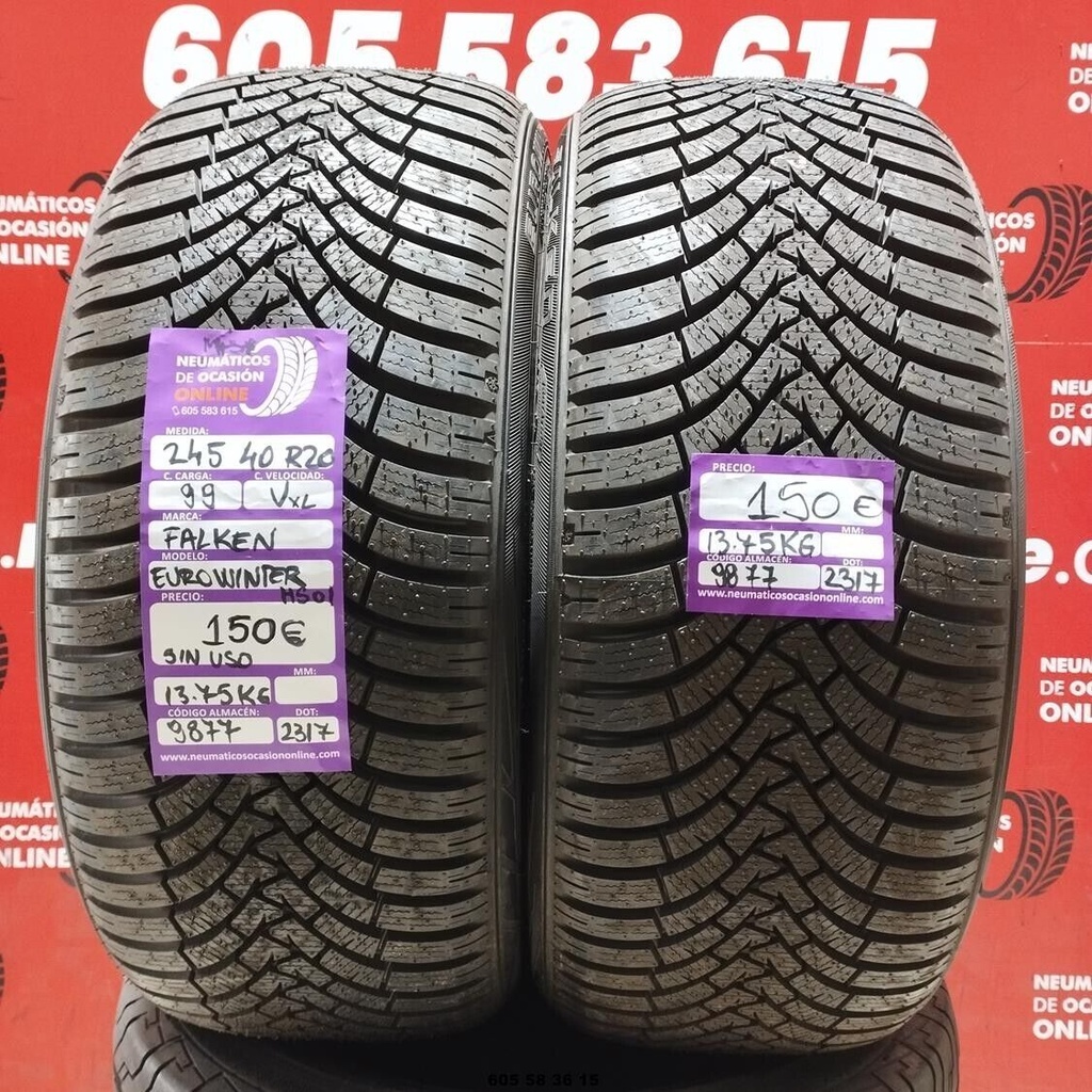 2x 245 40 R20 99VXL FALKEN EUROWINTER HS01 M+S*(SIN USO) REF:9877