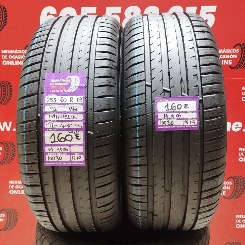 2x 255 60 18 112W MICHELIN PILOT SPORT 4 SUV (SIN USO) Ref.10030