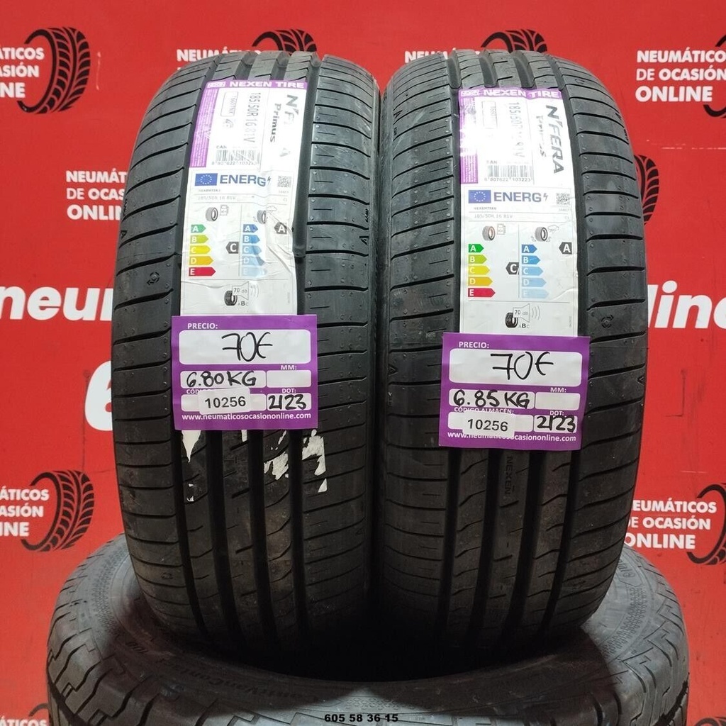 2x 185 50 R16 81V N´FERA PRIMUS DOT: 2123  (SIN USO) Ref.10256