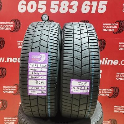 2x 215 65 R 16C 109/107R KLEBER TRANSPRO 4S 7,0/6,6mm REF: 10657