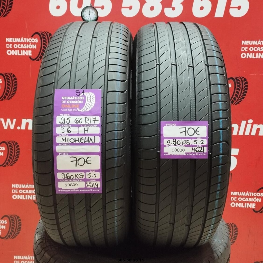 2x 215 60 R17 96H MICHELIN S1 5.2/5.2mm Ref.10800