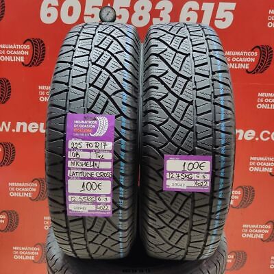 2 x 225 70 R17 108TXL MICHELIN LATITUDE CROSS M+S* 6,3/5,5 mm REF :10947