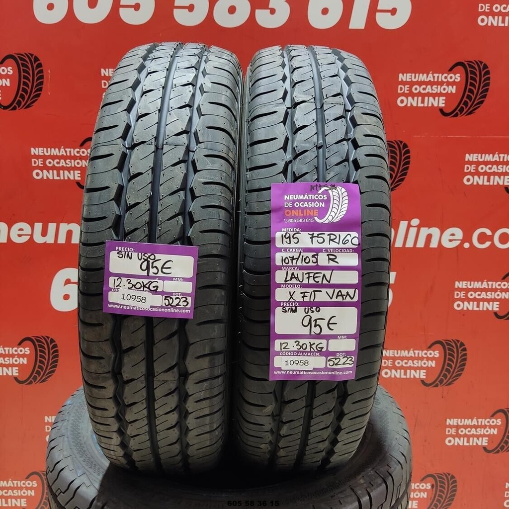 2x 195 75 R16C 107/105R LAUFEN XFIT VAN M+S* DOT:5223 (SIN USO) Ref.10958