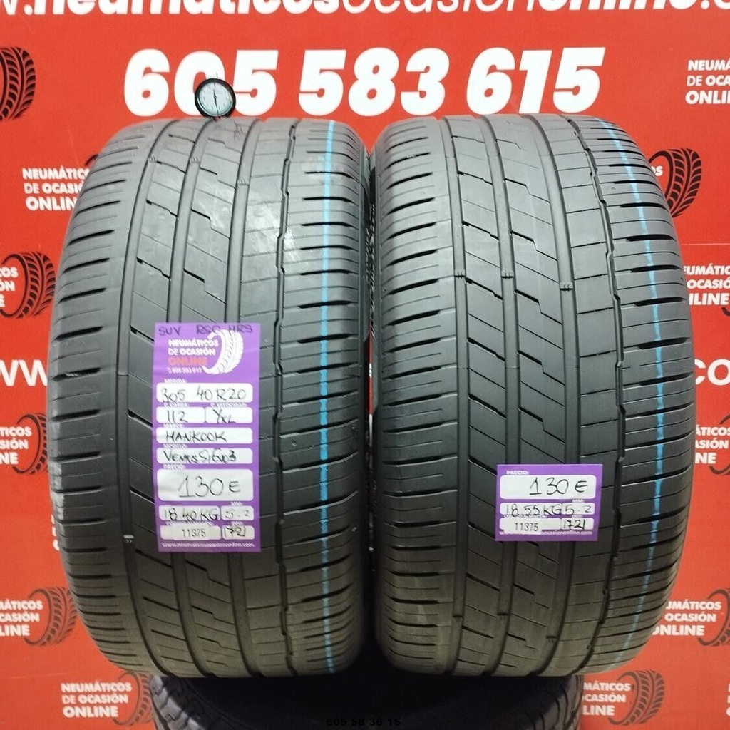 2x 305 40 R20 112YXL HANKOOK VENTUS S1 EVO3 SUV RSC 5.2/5.2mm REF:11375