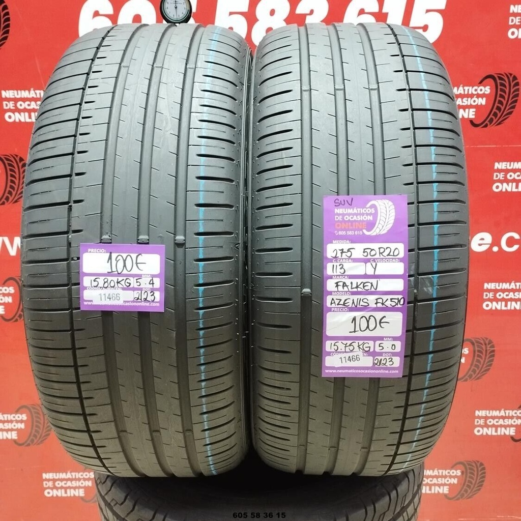 2x 275 50 R20 113Y FALKEN AZENIS FK510 SUV 5.0/5.4mm REF:11466