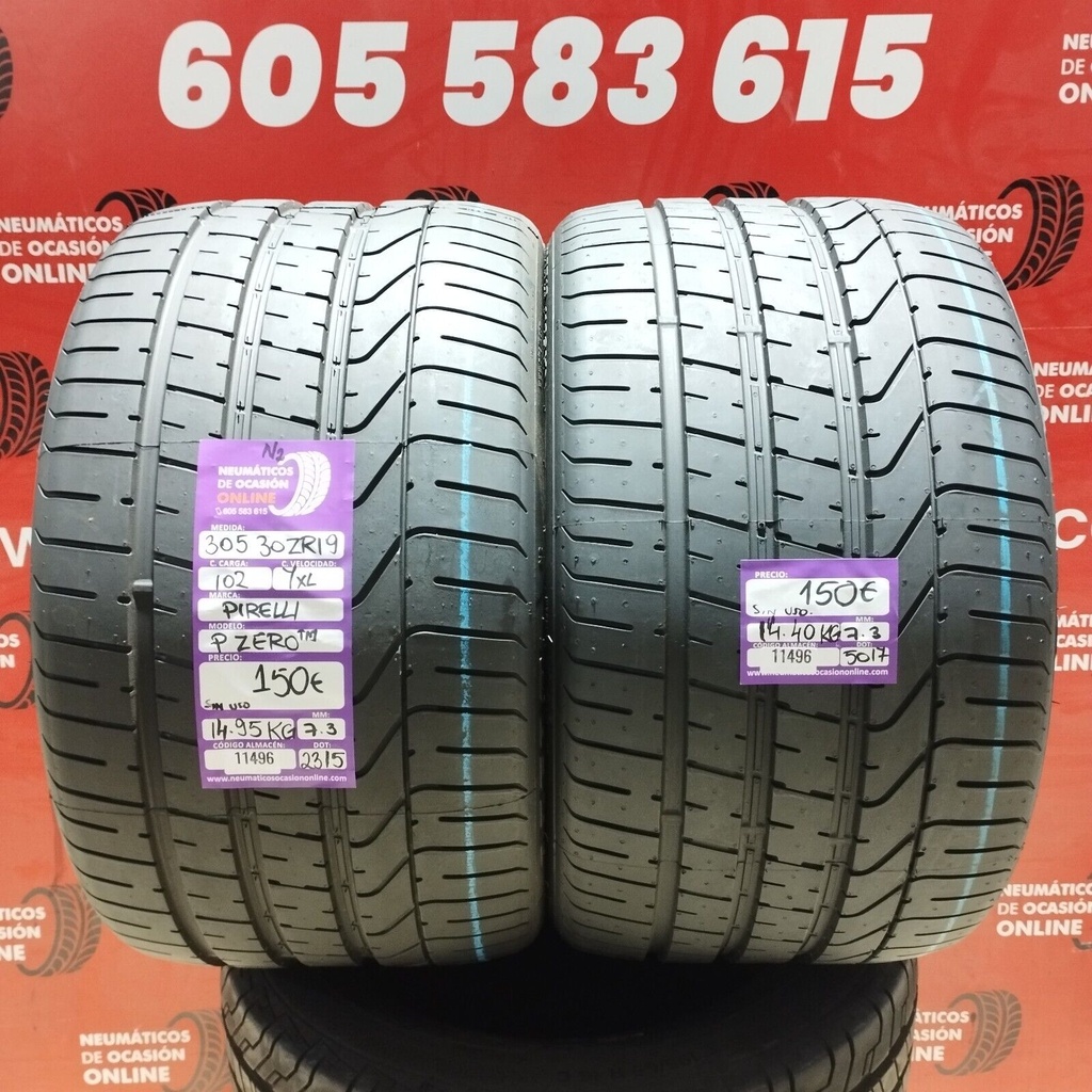 2x 305 30 Z R19 102YXL PIRELLI P ZERO DOT:2315/5017 (SIN USO) Ref.11496