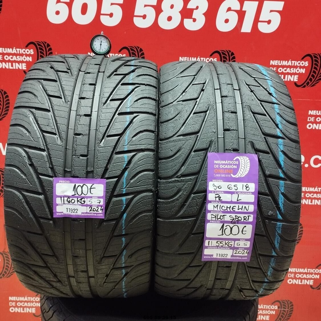 2x 30 65 18 PR L MICHELIN PILOT SPORT GT 5.7/5.5mm REF:11922