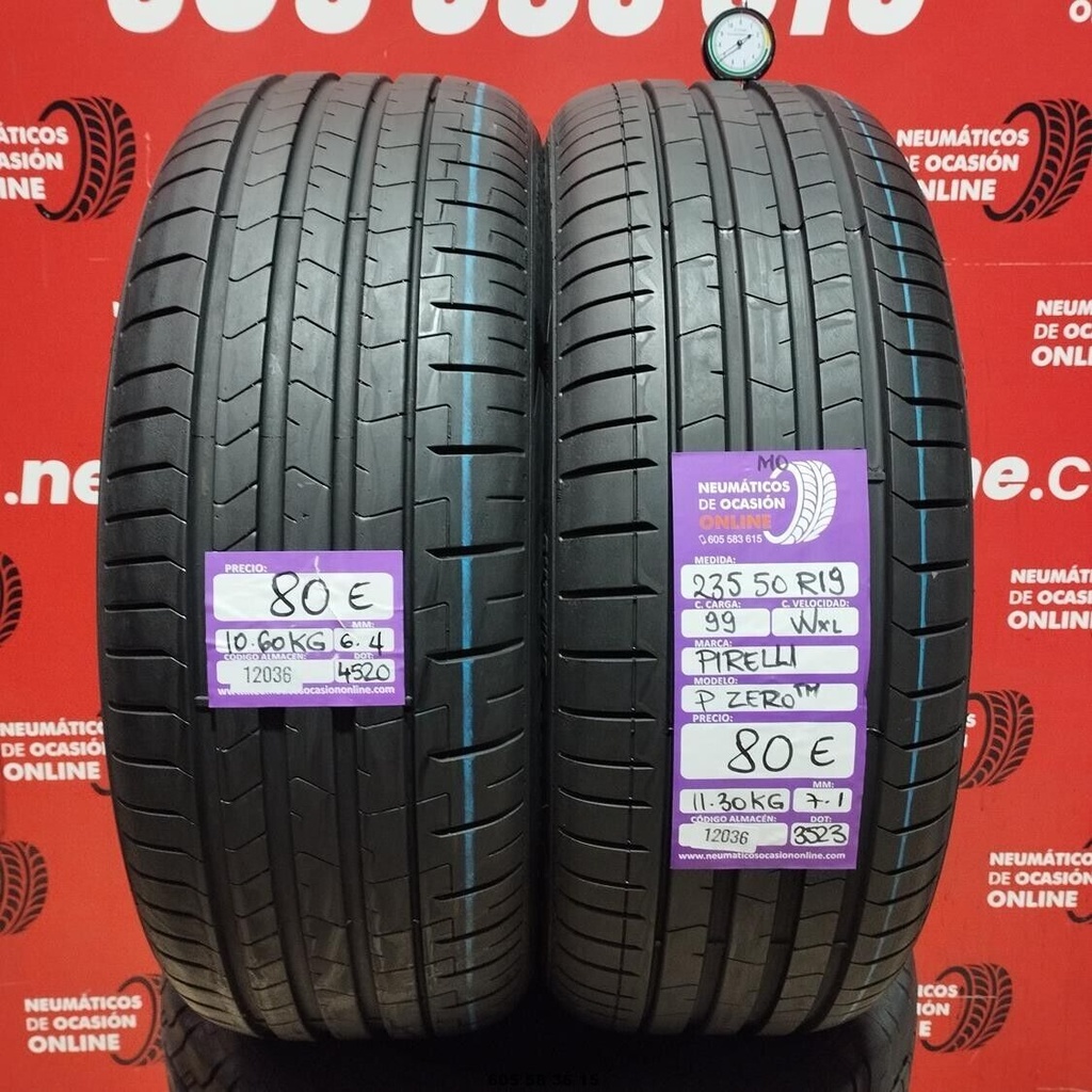 2x 235 50 R19 99WXL PIRELLI PZERO TM MO 6.4/7.1mm REF:12036