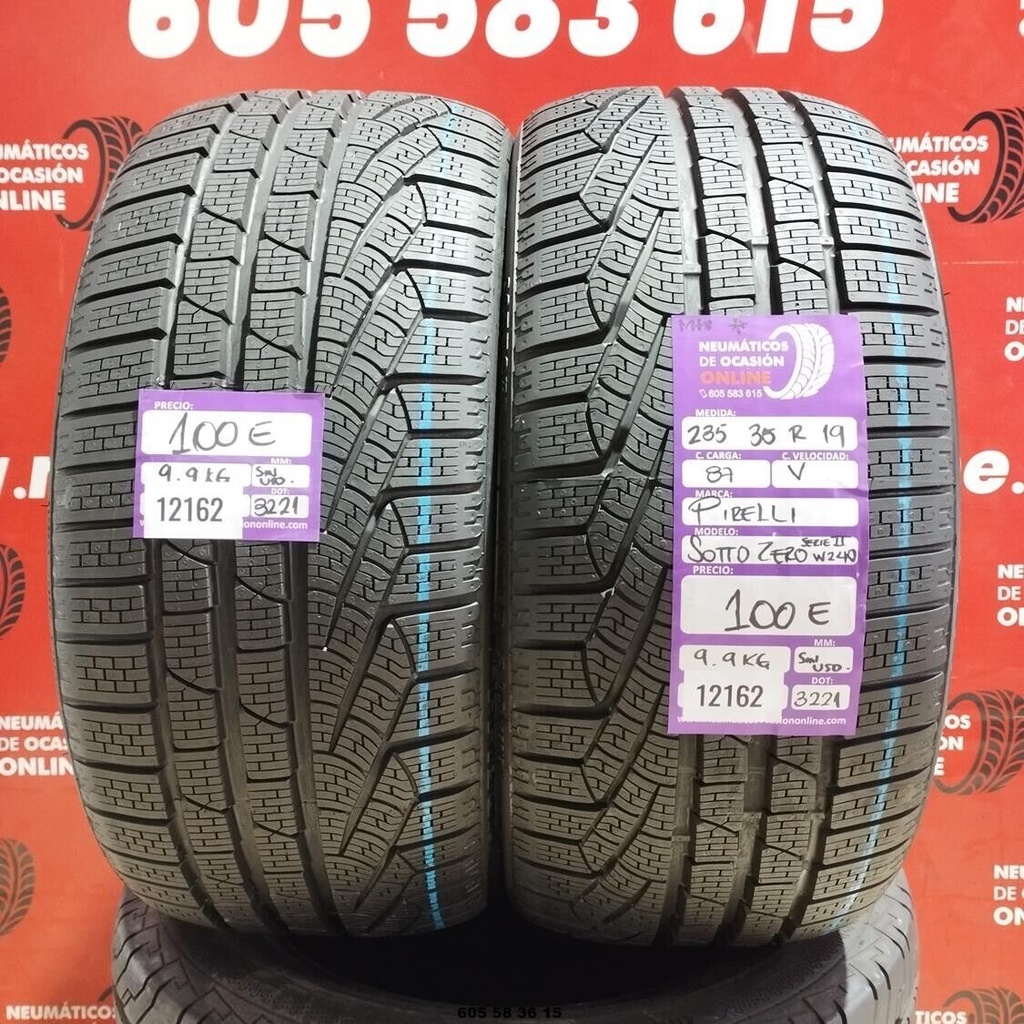 2x 235 35 R19 87V PIRELLI SOTTO ZERO DOT:3221/3221 (SIN USO) Ref.12162