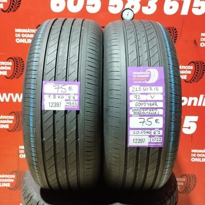 2 x 215 50 R18 92V PERFORMANCE DE PRISE EFFICACE GOODYEAR 2 5,6/6,1 mm REF...