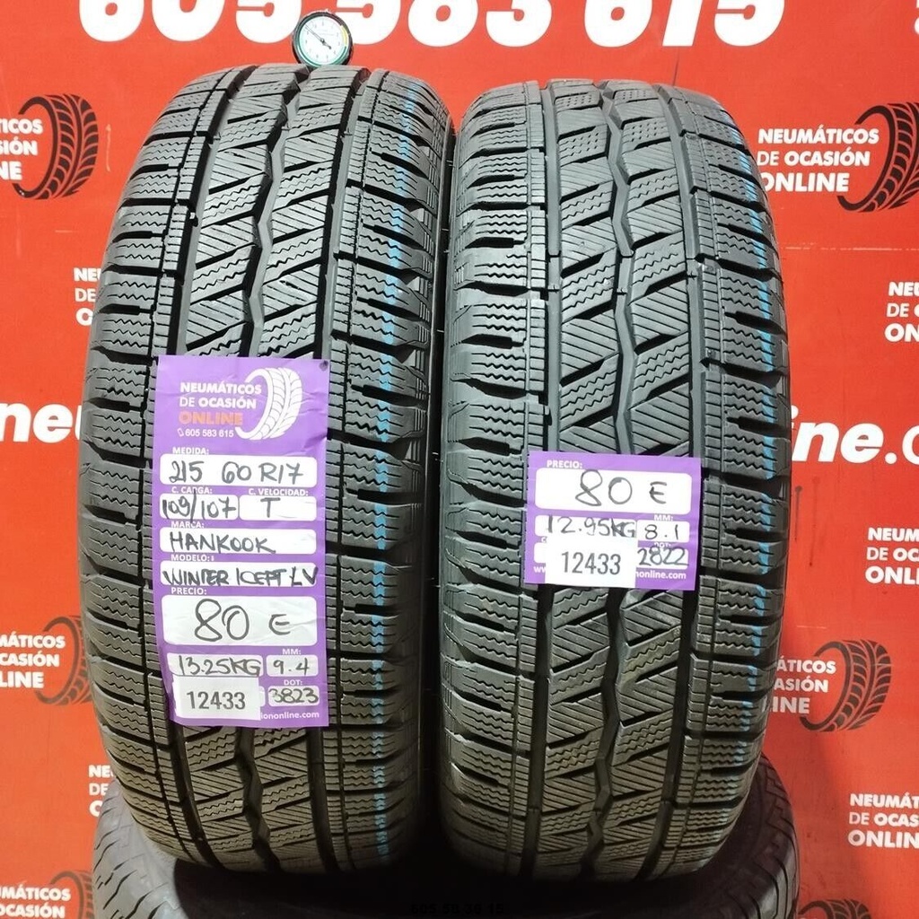 2x215 60 R17 109/107T HANKOOK WINTER ICEPT LV 9.4/8.1mm REF:12433