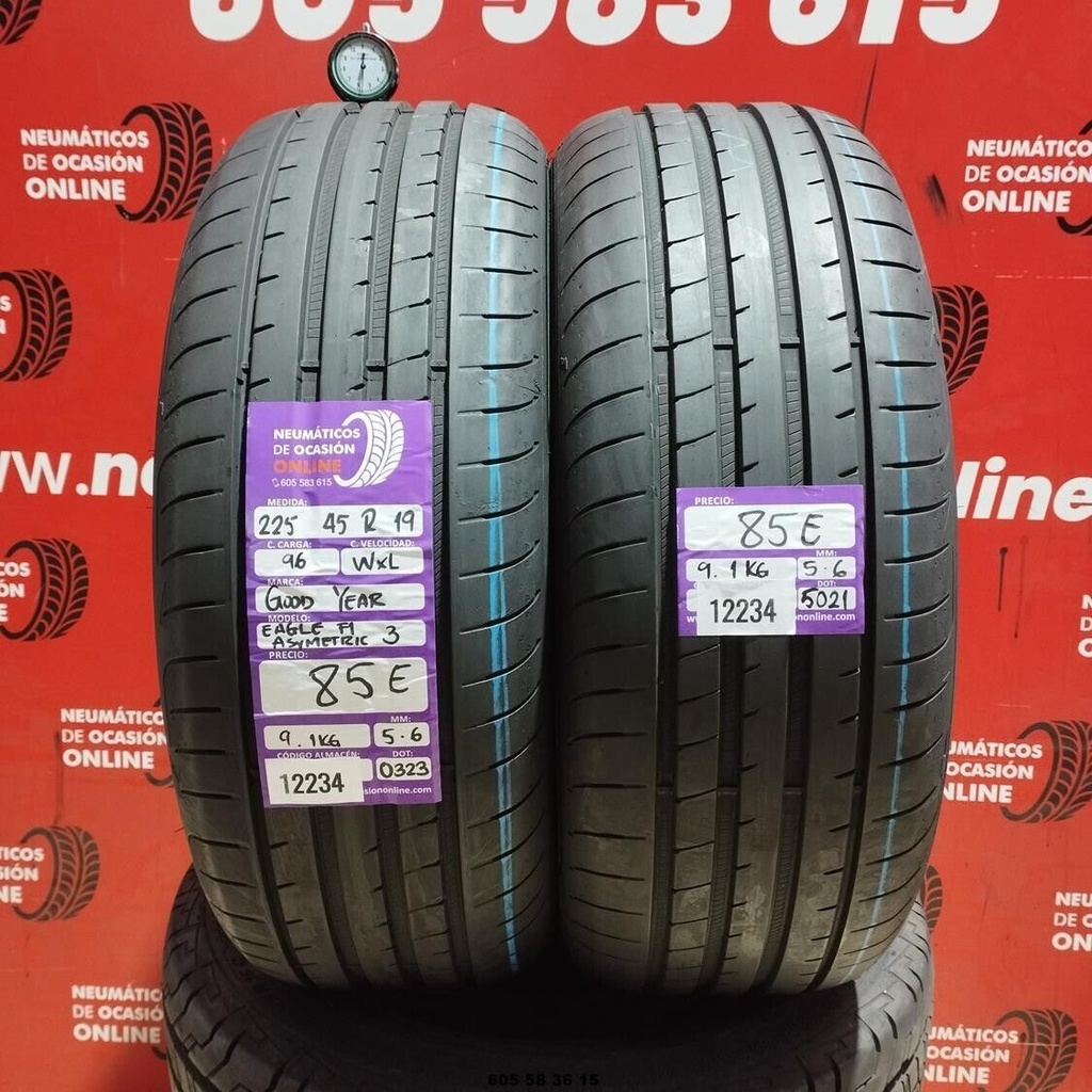 2 x 225 45 R19 96WXL GOODYEAR EAGLE F1 5,6/5,6 mm REF : 12234