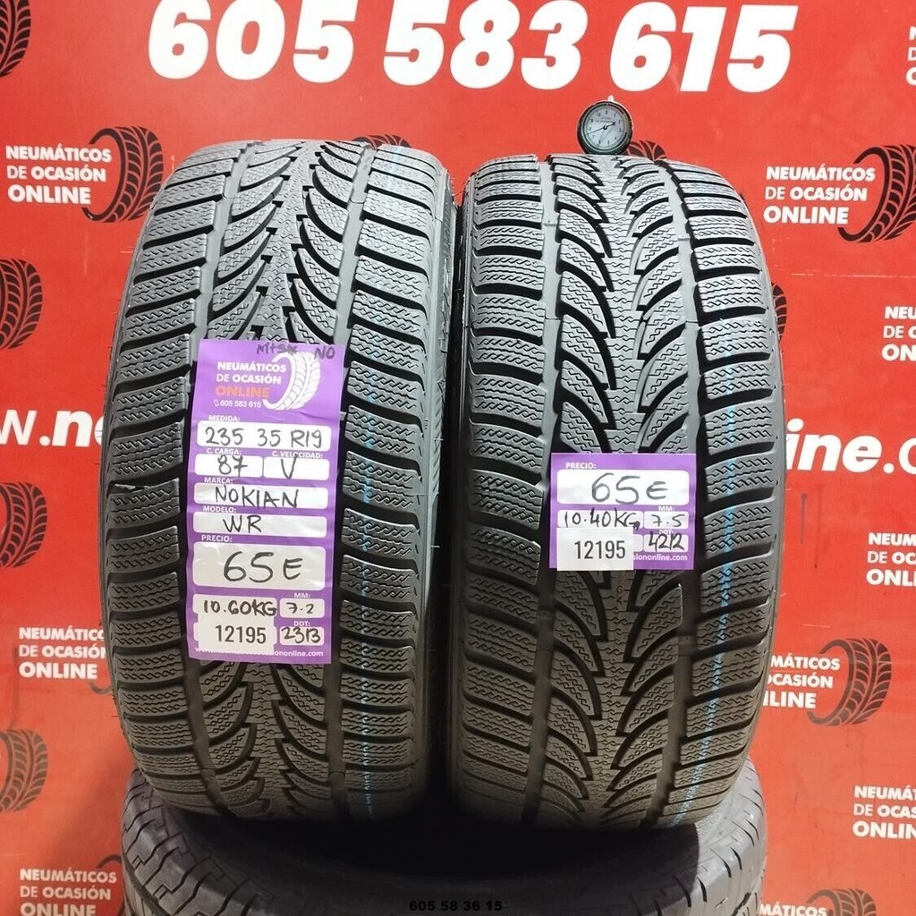 2x 235 35 R19 87V NOKIAN WR M+S* N. 7,2/7,5 mm REF:12195