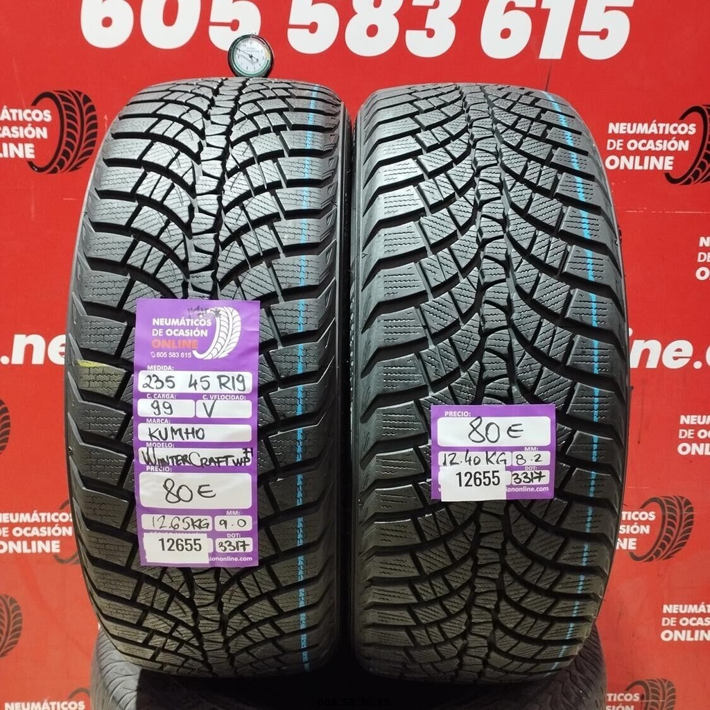 235 45 R19 99V KUMHO WINTER CRAFT M+S* 9.0/8.2mm REF:12655