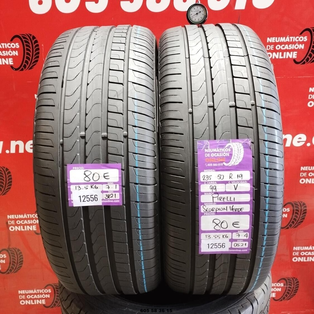 2x 235 50 R19 99V PIRELLI SCORPION VERDE 7.1/7.4mm REF:12556