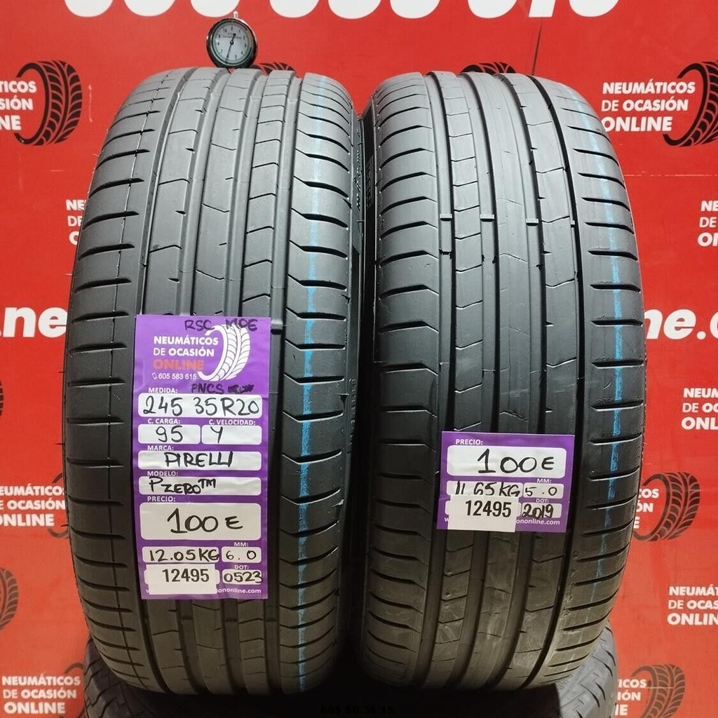 2x 245 35 R20 95Y PIRELLI PZERO RSC MOE 6.0/5.0mm REF:12495