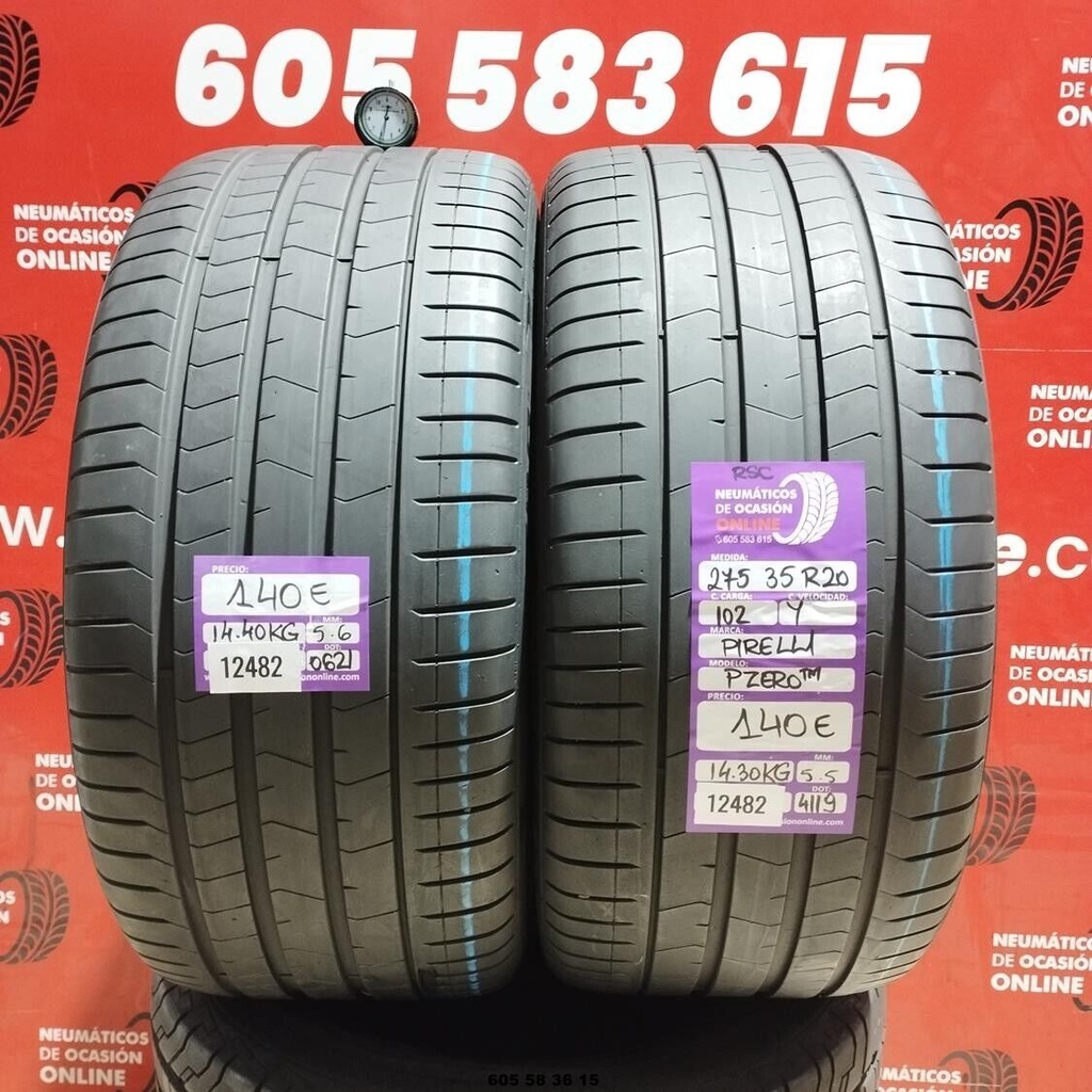 2x 275 35 R20 102Y PIRELLI PZERO RSC 5.6/5.5mm REF:12482