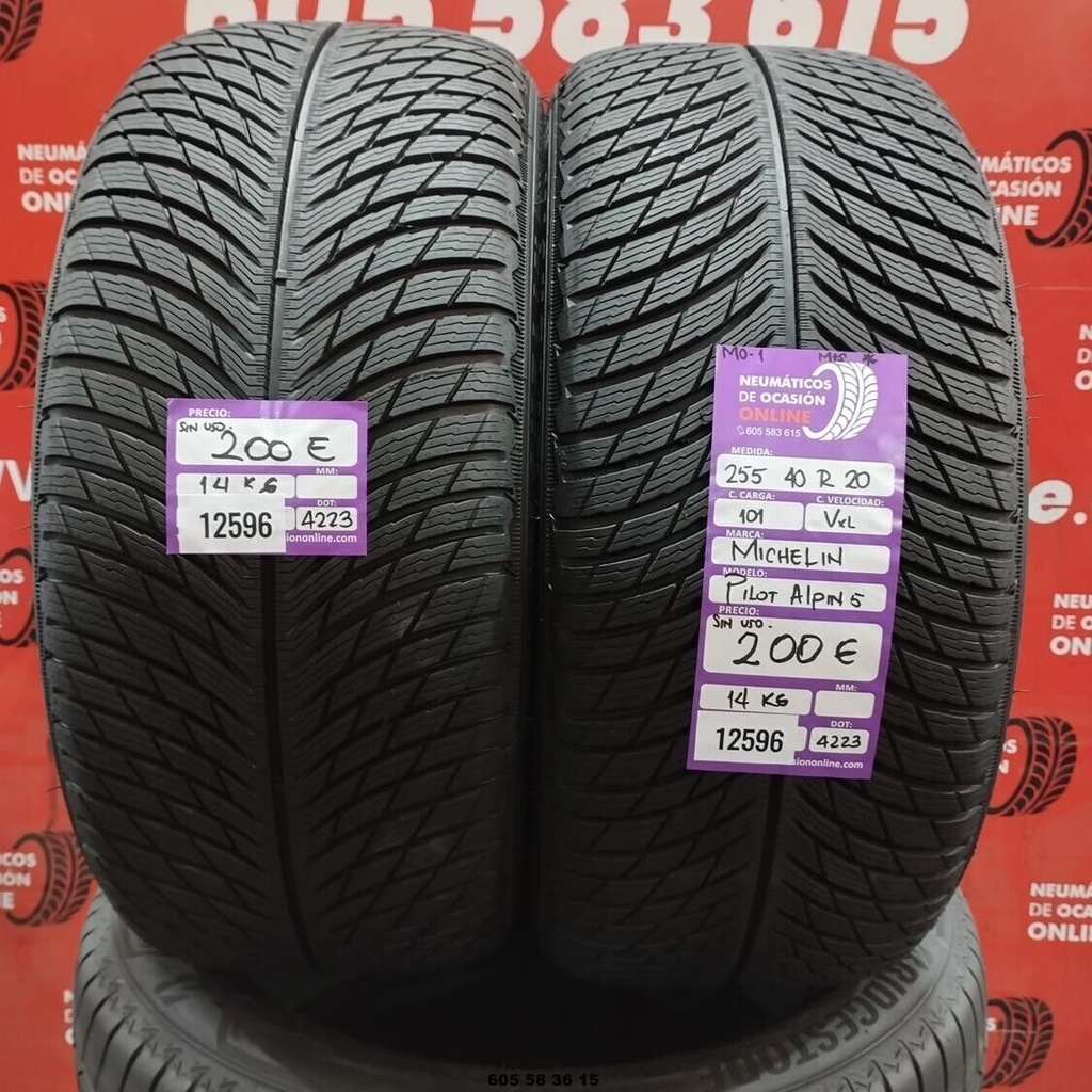 2x 255 40 R20 101VXL MICHELIN PILOT ALPIN5 MO-1 DOT: 4223 (SIN USO) Ref:12596