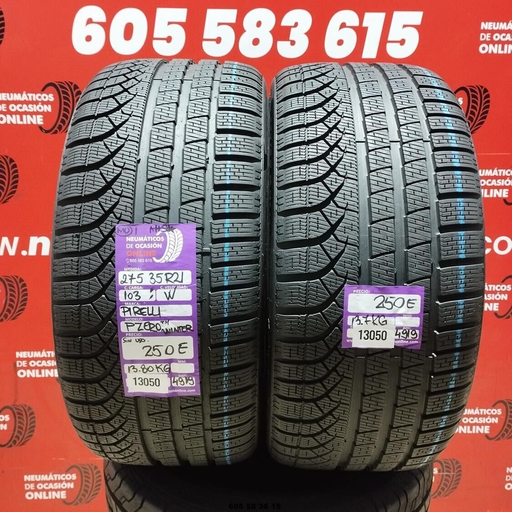 2x 275 35 R21 103W PIRELLI PZERO WINTER MO DOT:4919 (SIN USO) Ref.13050