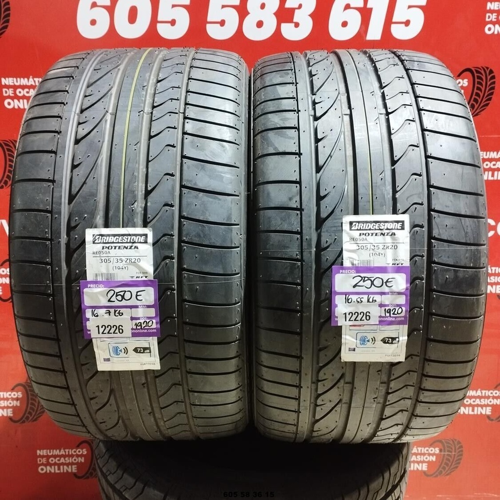 2x 305 35 Z R20 104Y BRIDGESTONE POTENZA RE050A DOT:1920 (SIN USO) Ref:12226