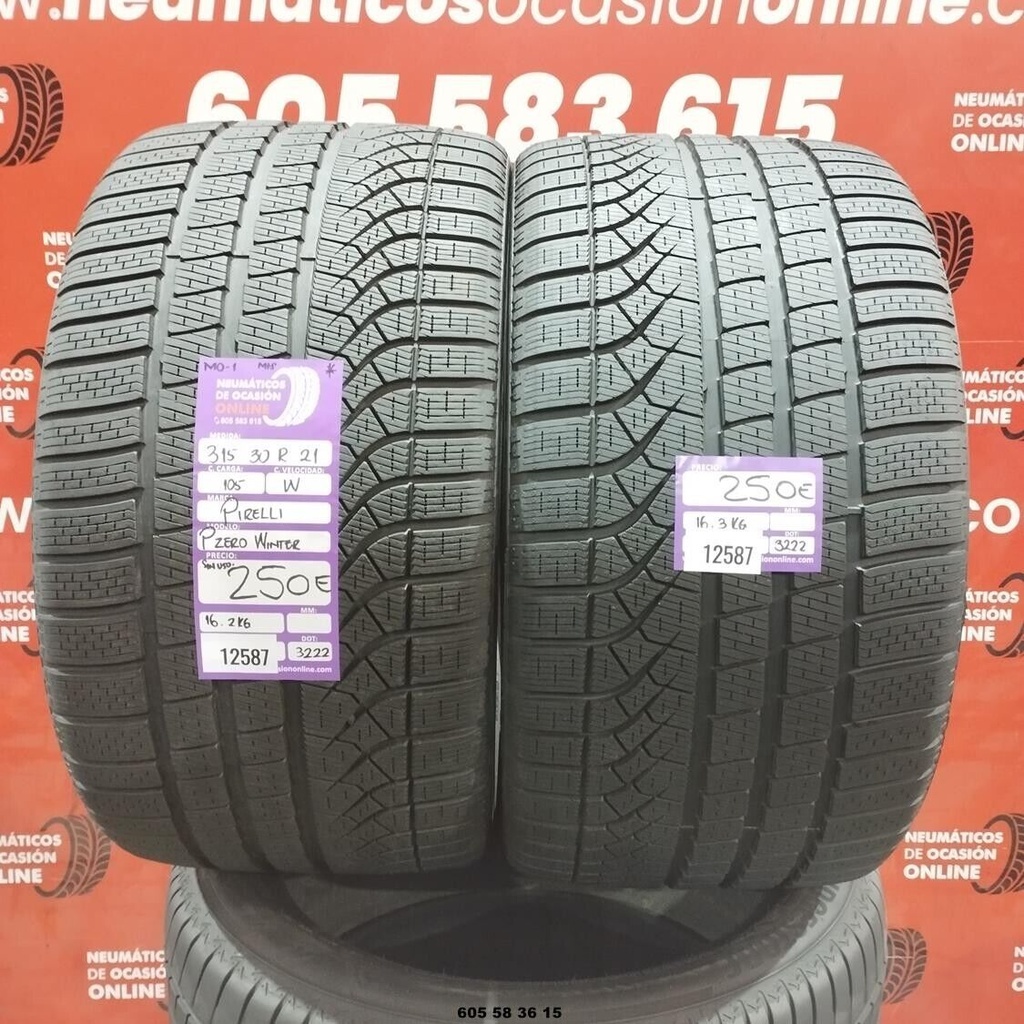 2x 315 30 R21 105W PIRELLI PZERO WINTER M0-1 DOT:3222 (SIN USO) Ref:12587