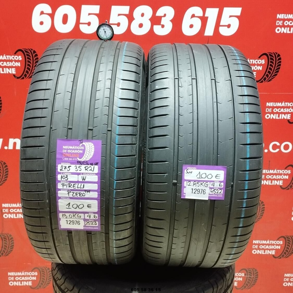 2x 275 35 R21 103W PIRELLI PZERO TM 4.6/4.6mm REF:12976